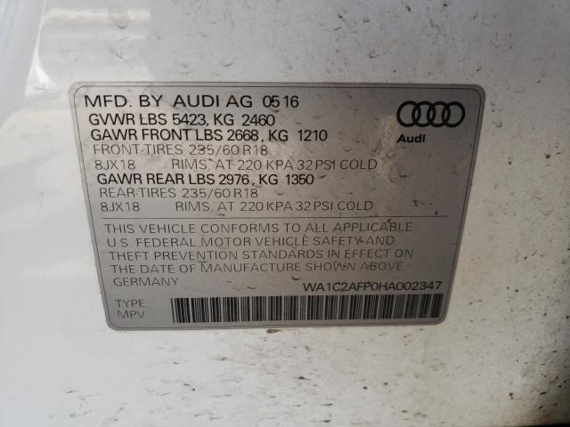 Photo 9 VIN: WA1C2AFP0HA002347 - AUDI Q5 