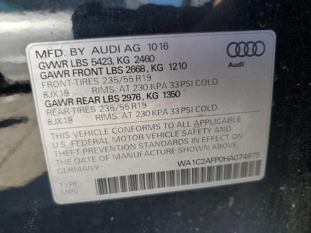 Photo 11 VIN: WA1C2AFP0HA074875 - AUDI Q5 PREMIUM 