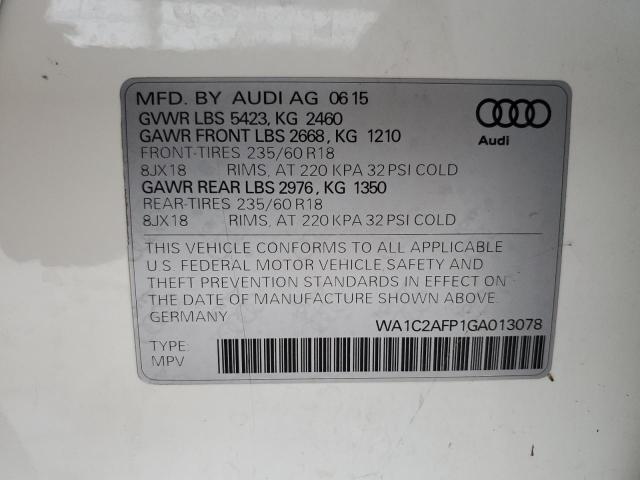 Photo 12 VIN: WA1C2AFP1GA013078 - AUDI Q5 PREMIUM 