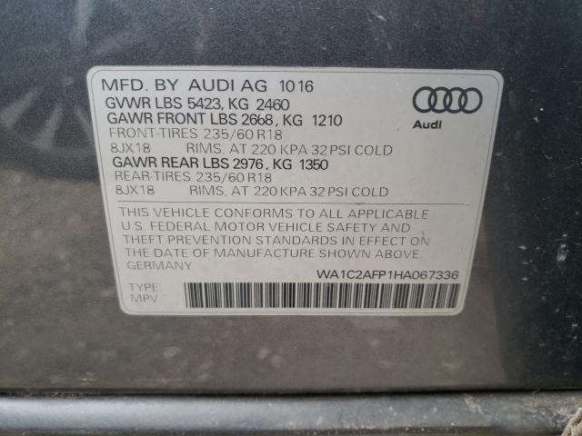 Photo 9 VIN: WA1C2AFP1HA067336 - AUDI Q5 PREMIUM 