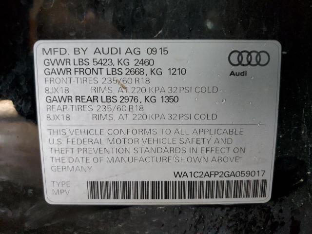 Photo 13 VIN: WA1C2AFP2GA059017 - AUDI Q5 