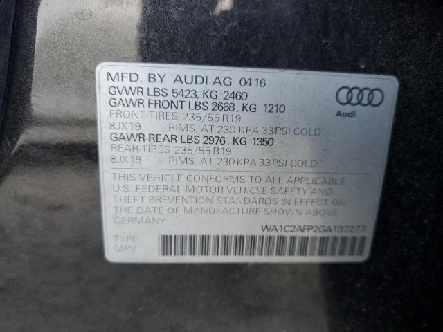 Photo 12 VIN: WA1C2AFP2GA137277 - AUDI Q5 PREMIUM 