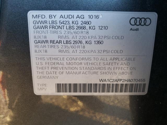 Photo 9 VIN: WA1C2AFP2HA070455 - AUDI Q5 