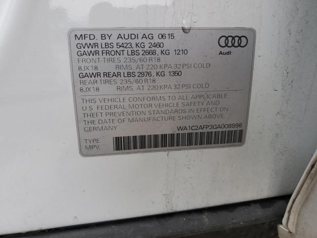 Photo 11 VIN: WA1C2AFP3GA008996 - AUDI Q5 PREMIUM 