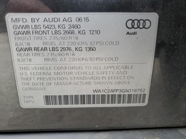 Photo 12 VIN: WA1C2AFP3GA018752 - AUDI Q5 PREMIUM 