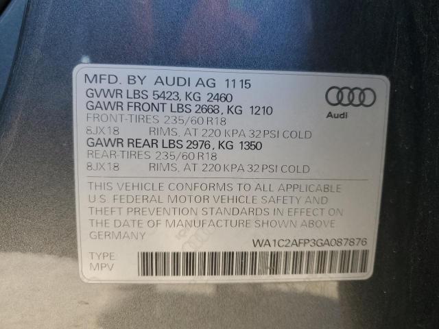 Photo 11 VIN: WA1C2AFP3GA087876 - AUDI Q5 