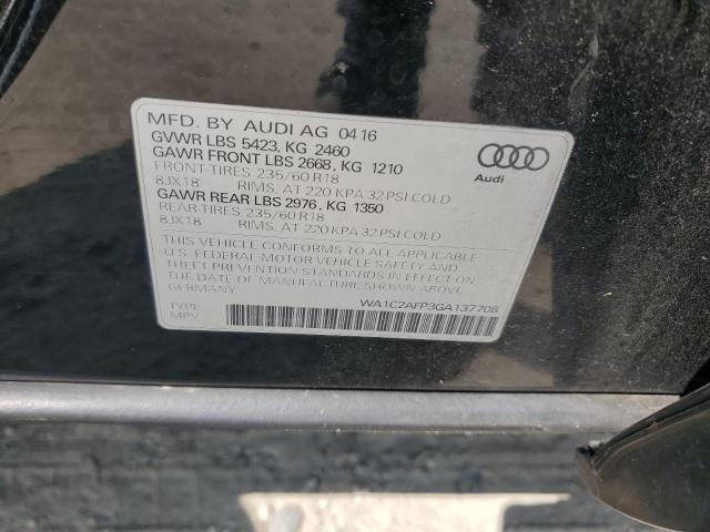 Photo 11 VIN: WA1C2AFP3GA137708 - AUDI Q5 PREMIUM 