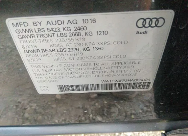 Photo 8 VIN: WA1C2AFP3HA069024 - AUDI Q5 