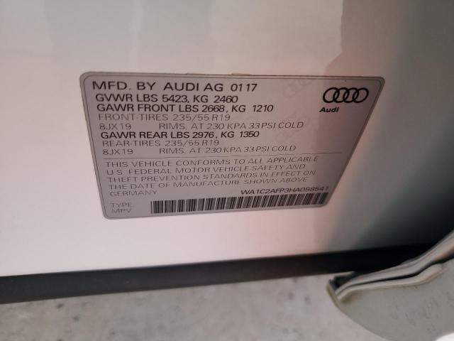 Photo 11 VIN: WA1C2AFP3HA098541 - AUDI Q5 PREMIUM 