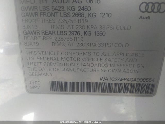 Photo 8 VIN: WA1C2AFP4GA008554 - AUDI Q5 