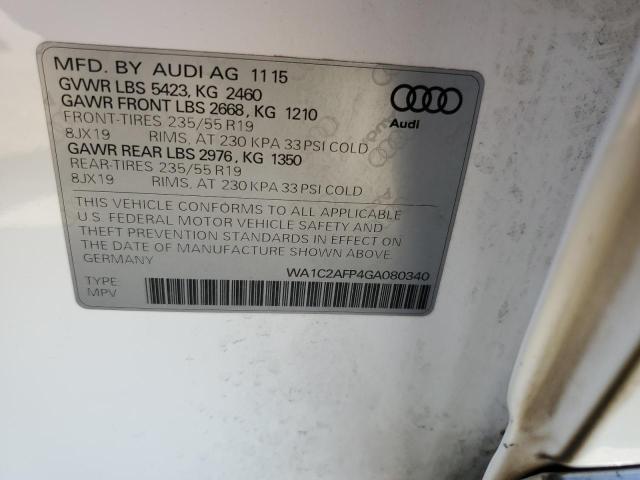 Photo 12 VIN: WA1C2AFP4GA080340 - AUDI Q5 PREMIUM 