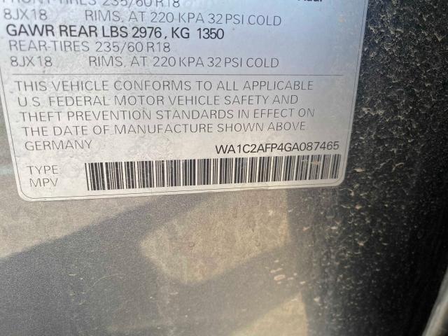 Photo 9 VIN: WA1C2AFP4GA087465 - AUDI Q5 PREMIUM 