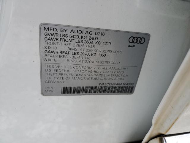 Photo 9 VIN: WA1C2AFP4GA104068 - AUDI Q5 PREMIUM 