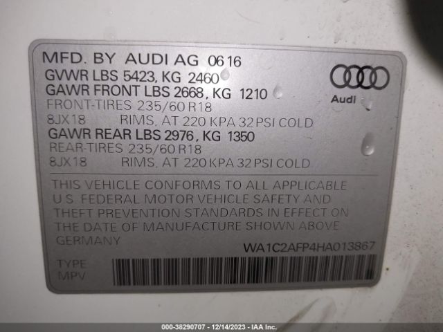 Photo 8 VIN: WA1C2AFP4HA013867 - AUDI Q5 