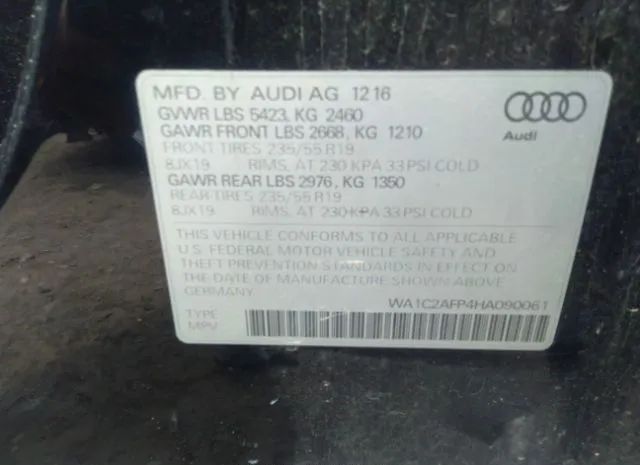 Photo 8 VIN: WA1C2AFP4HA090061 - AUDI Q5 