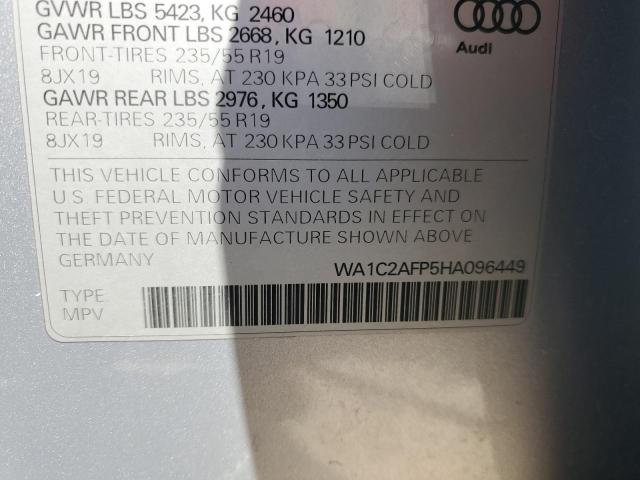 Photo 12 VIN: WA1C2AFP5HA096449 - AUDI Q5 PREMIUM 