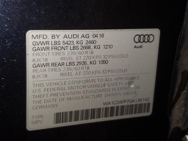 Photo 9 VIN: WA1C2AFP7GA136142 - AUDI Q5 