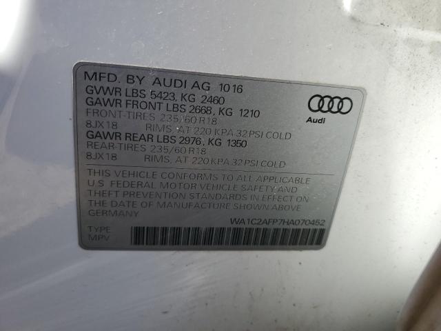 Photo 12 VIN: WA1C2AFP7HA070452 - AUDI Q5 