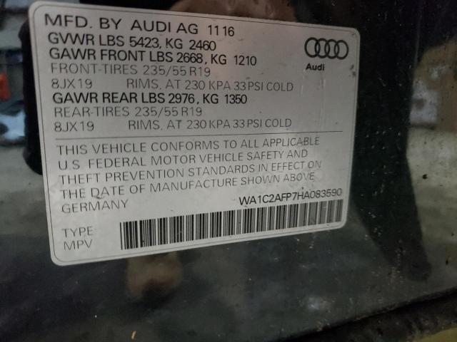 Photo 13 VIN: WA1C2AFP7HA083590 - AUDI Q5 