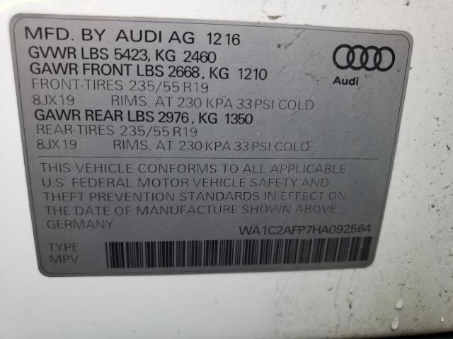 Photo 13 VIN: WA1C2AFP7HA092564 - AUDI Q5 PREMIUM 