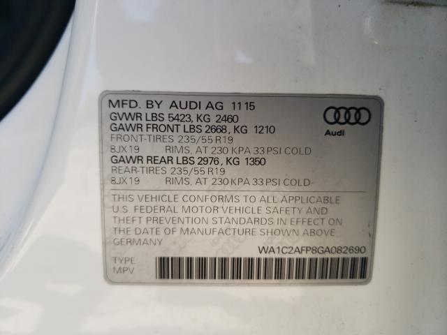 Photo 9 VIN: WA1C2AFP8GA082690 - AUDI Q5 PREMIUM 