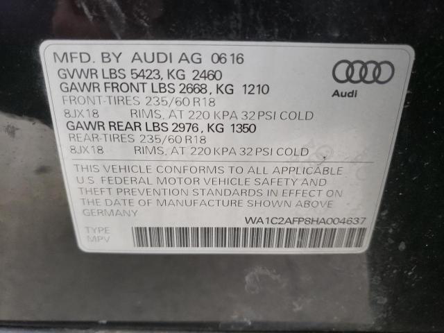 Photo 9 VIN: WA1C2AFP8HA004637 - AUDI Q5 PREMIUM 