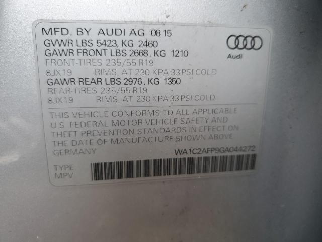 Photo 12 VIN: WA1C2AFP9GA044272 - AUDI Q5 PREMIUM 