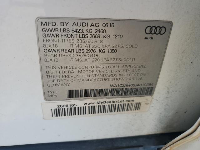 Photo 11 VIN: WA1C2AFPXGA019364 - AUDI Q5 PREMIUM 