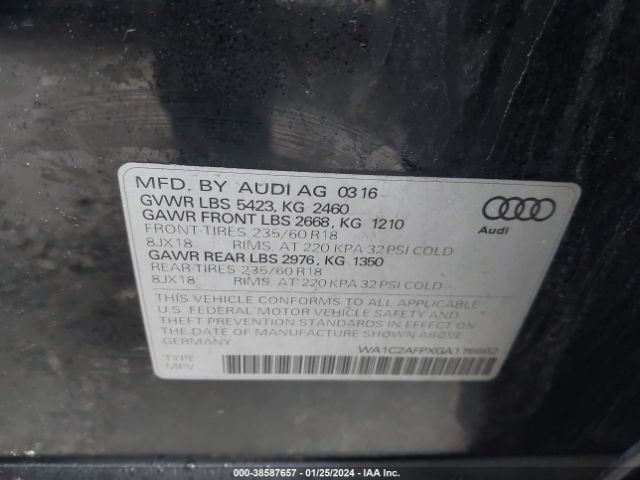 Photo 8 VIN: WA1C2AFPXGA116662 - AUDI Q5 