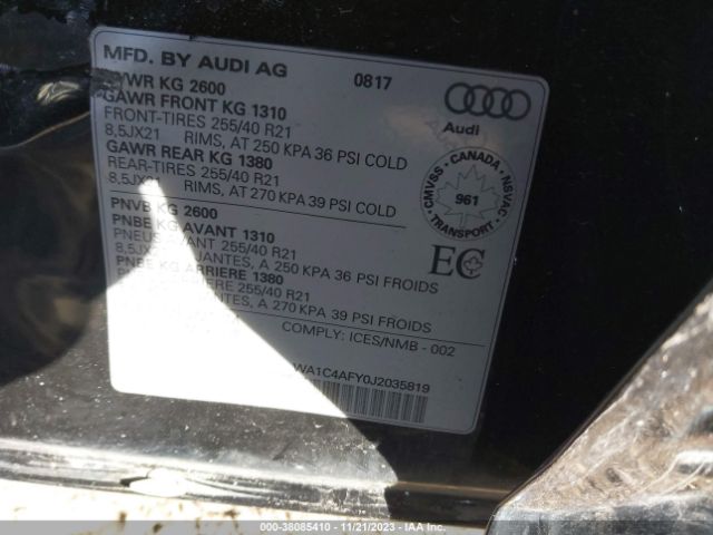 Photo 8 VIN: WA1C4AFY0J2035819 - AUDI SQ5 