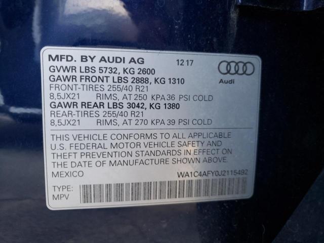 Photo 9 VIN: WA1C4AFY0J2115492 - AUDI SQ5 PRESTI 