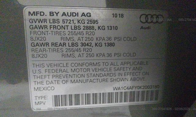 Photo 8 VIN: WA1C4AFY0K2003180 - AUDI SQ5 