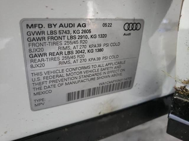 Photo 9 VIN: WA1C4AFY0N2114705 - AUDI SQ5 PRESTI 