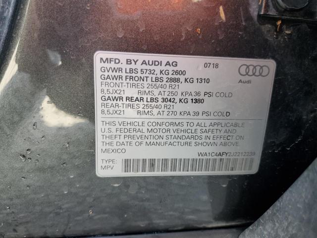 Photo 13 VIN: WA1C4AFY2J2212239 - AUDI SQ5 PRESTI 