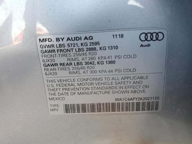 Photo 13 VIN: WA1C4AFY2K2027125 - AUDI SQ5 PRESTI 