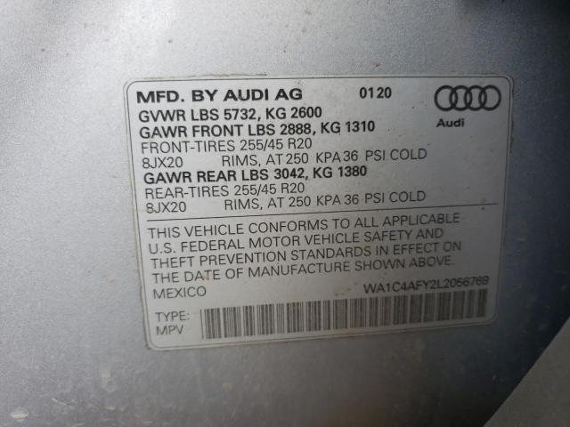 Photo 12 VIN: WA1C4AFY2L2056769 - AUDI SQ5 PRESTI 