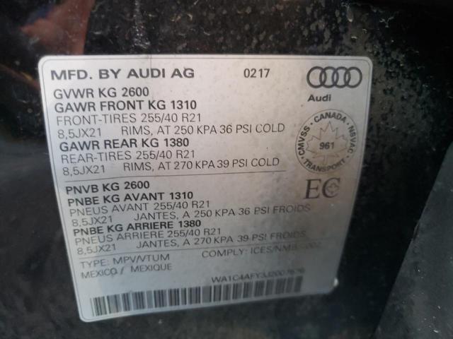 Photo 12 VIN: WA1C4AFY3J2007576 - AUDI SQ5 PRESTI 