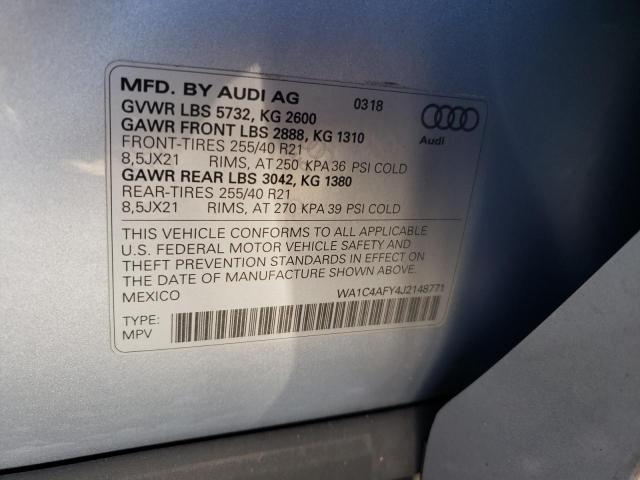 Photo 9 VIN: WA1C4AFY4J2148771 - AUDI SQ5 PRESTI 