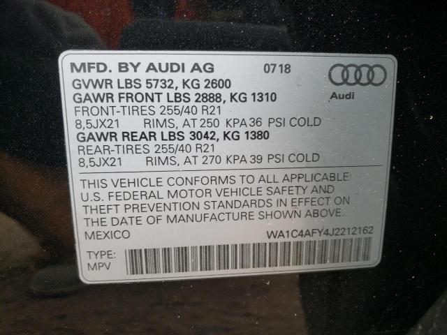 Photo 9 VIN: WA1C4AFY4J2212162 - AUDI SQ5 PRESTI 