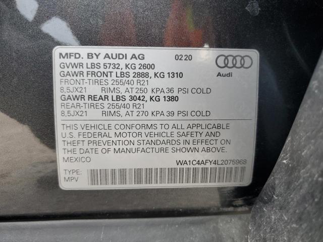 Photo 12 VIN: WA1C4AFY4L2075968 - AUDI SQ5 