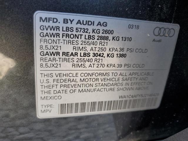 Photo 12 VIN: WA1C4AFY5J2146429 - AUDI SQ5 PRESTI 