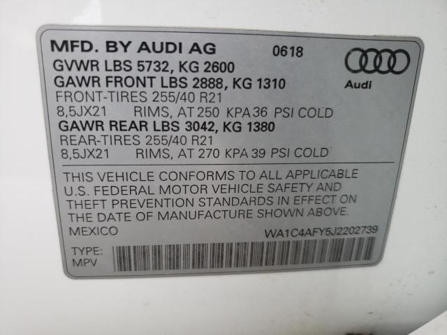 Photo 13 VIN: WA1C4AFY5J2202739 - AUDI SQ5 PRESTI 