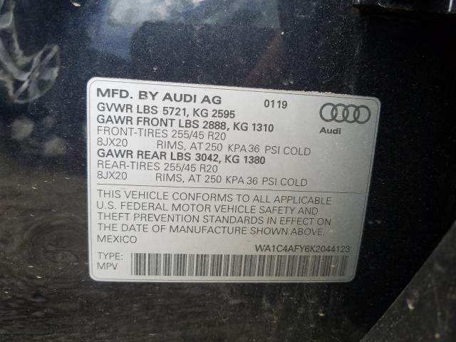 Photo 9 VIN: WA1C4AFY6K2044123 - AUDI SQ5 