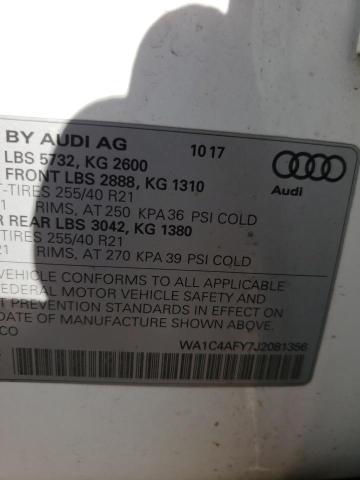 Photo 9 VIN: WA1C4AFY7J2081356 - AUDI SQ5 PRESTI 