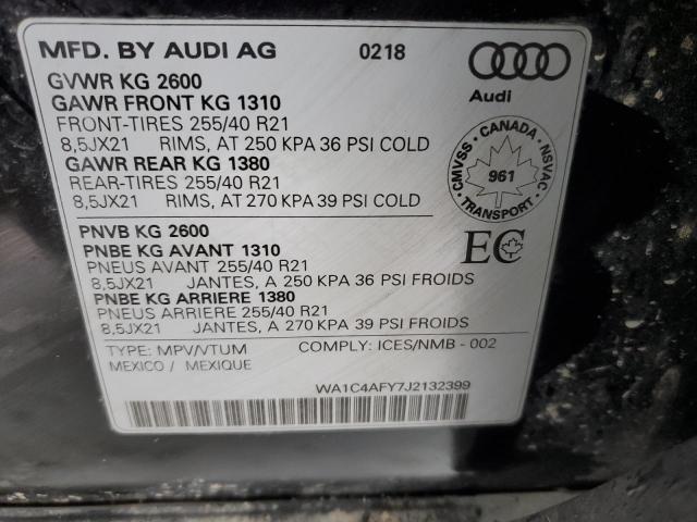 Photo 12 VIN: WA1C4AFY7J2132399 - AUDI SQ5 