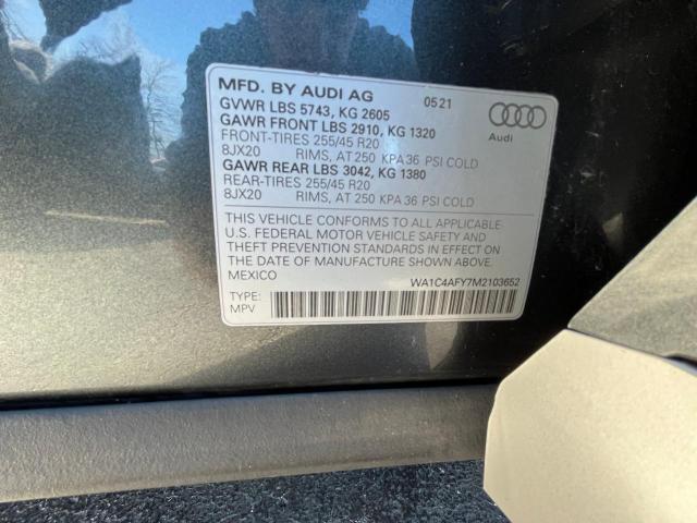 Photo 9 VIN: WA1C4AFY7M2103652 - AUDI SQ5 PRESTI 