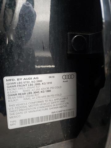 Photo 9 VIN: WA1C4AFY8J2208311 - AUDI SQ5 