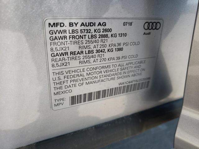 Photo 9 VIN: WA1C4AFY8J2220295 - AUDI SQ5 PRESTI 