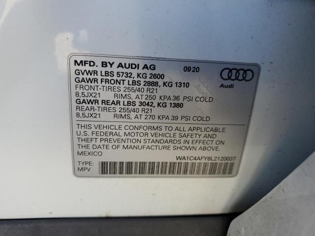 Photo 12 VIN: WA1C4AFY8L2120037 - AUDI SQ5 PRESTI 