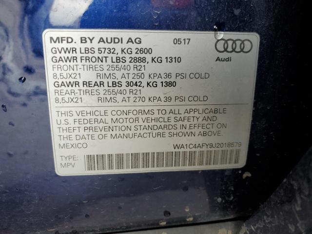 Photo 12 VIN: WA1C4AFY9J2018579 - AUDI SQ5 PRESTI 